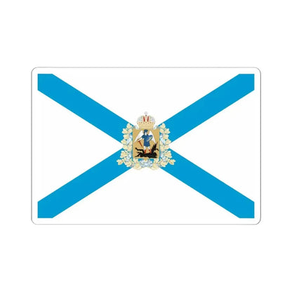 Flag of Arkhangelsk Oblast Russia - STICKER Vinyl Kiss-Cut Decal 6 Inch White - The Sticker Space