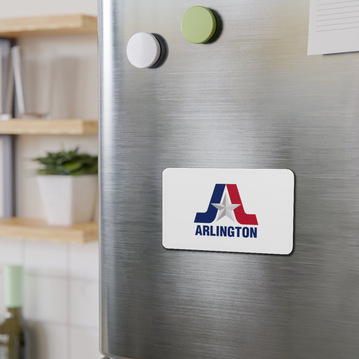 Flag of Arlington Texas - Die-Cut Magnet-The Sticker Space