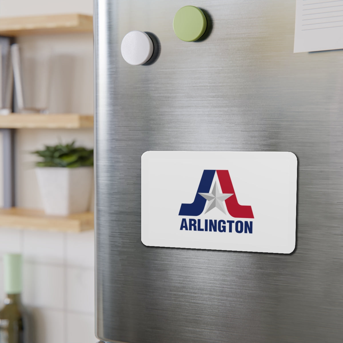 Flag of Arlington Texas - Die-Cut Magnet-The Sticker Space