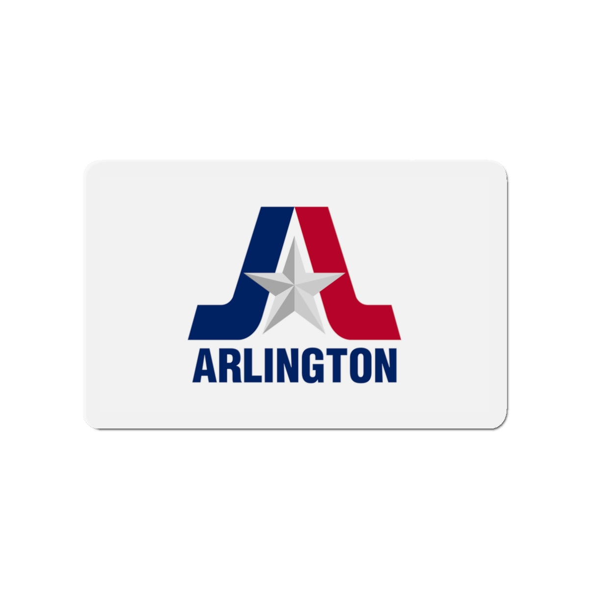 Flag of Arlington Texas - Die-Cut Magnet-3" x 3"-The Sticker Space