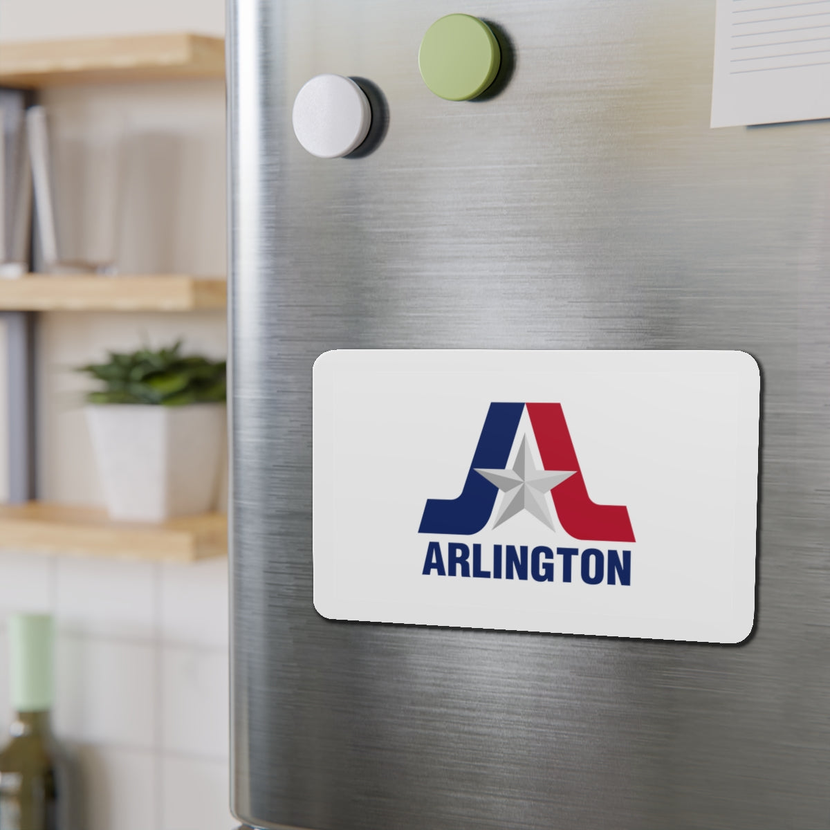 Flag of Arlington Texas - Die-Cut Magnet-The Sticker Space