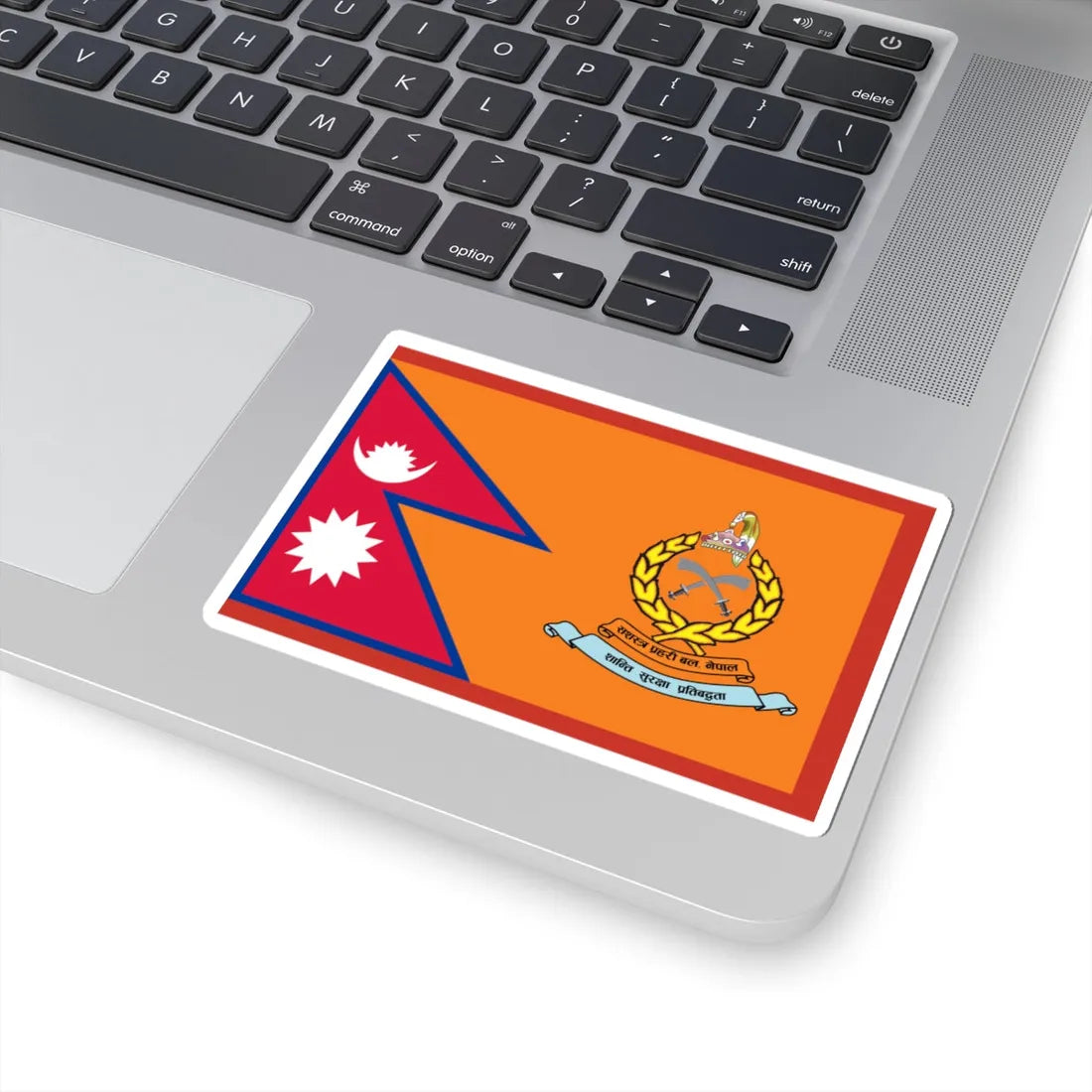 Flag of Armed Police Force Nepal 2001-2008 (Nepal) STICKER Vinyl Kiss-Cut Decal - The Sticker Space