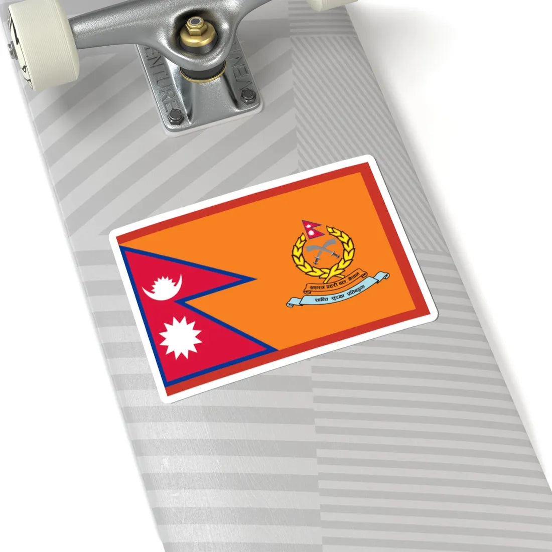 Flag of Armed Police Force Nepal ceremonial (Nepal) STICKER Vinyl Kiss-Cut Decal - The Sticker Space