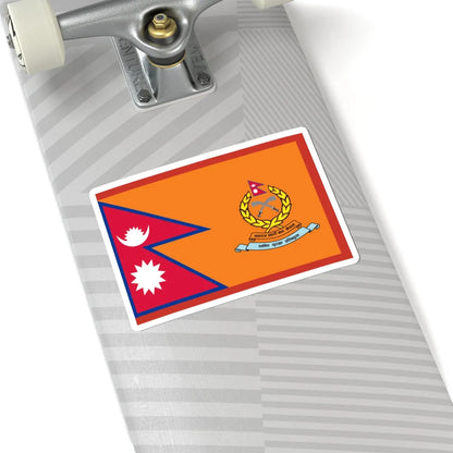 Flag of Armed Police Force Nepal ceremonial (Nepal) STICKER Vinyl Kiss-Cut Decal - The Sticker Space