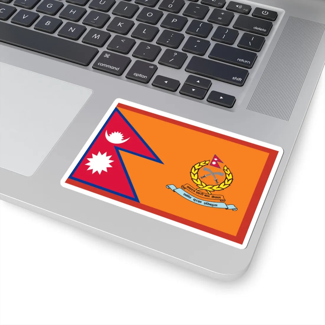 Flag of Armed Police Force Nepal ceremonial (Nepal) STICKER Vinyl Kiss-Cut Decal - The Sticker Space