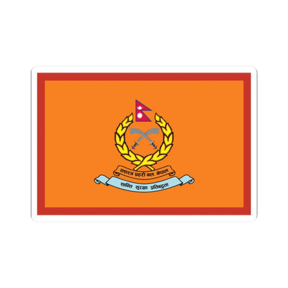 Flag of Armed Police Force Nepal (Nepal) STICKER Vinyl Kiss-Cut Decal 2 Inch White - The Sticker Space