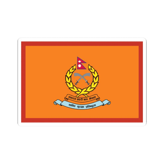 Flag of Armed Police Force Nepal (Nepal) STICKER Vinyl Kiss-Cut Decal 2 Inch White - The Sticker Space