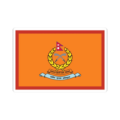 Flag of Armed Police Force Nepal (Nepal) STICKER Vinyl Kiss-Cut Decal 3 Inch White - The Sticker Space