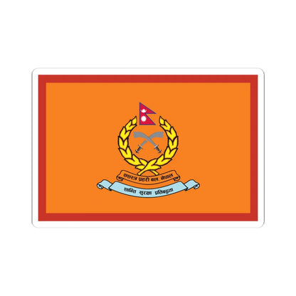 Flag of Armed Police Force Nepal (Nepal) STICKER Vinyl Kiss-Cut Decal 4 Inch White - The Sticker Space