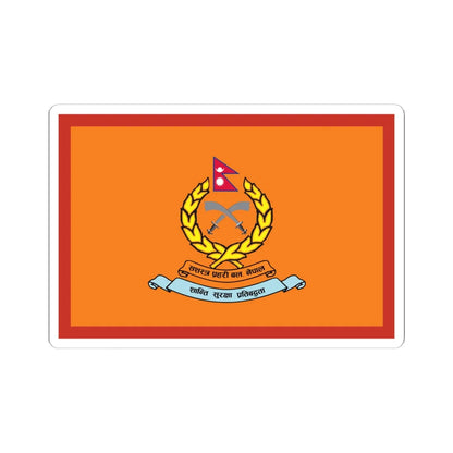 Flag of Armed Police Force Nepal (Nepal) STICKER Vinyl Kiss-Cut Decal 6 Inch White - The Sticker Space