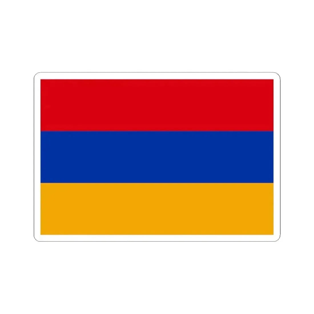 Flag of Armenia 1918-1922 (Armenia) STICKER Vinyl Kiss-Cut Decal 2 Inch White - The Sticker Space