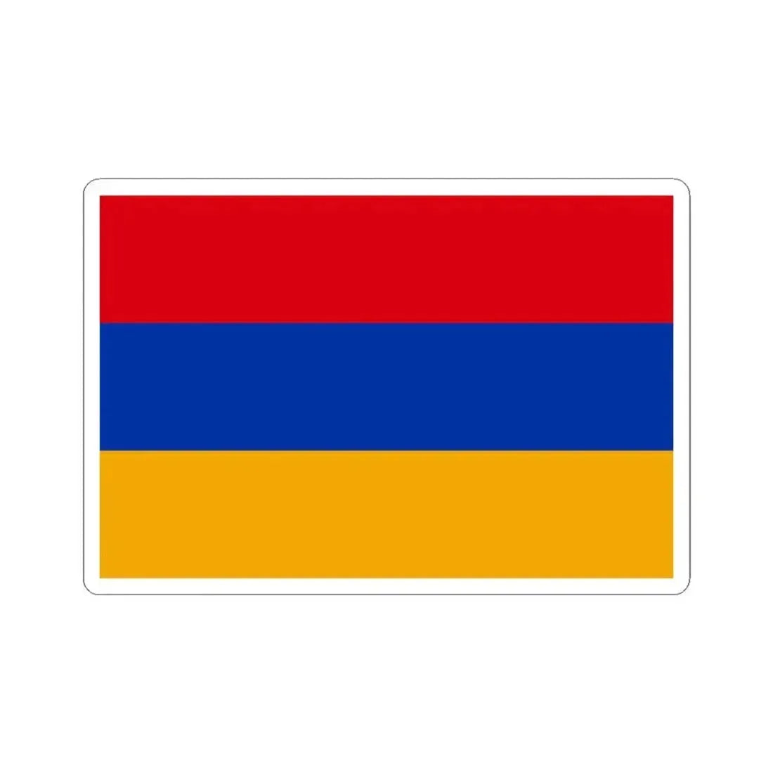 Flag of Armenia 1918-1922 (Armenia) STICKER Vinyl Kiss-Cut Decal 3 Inch White - The Sticker Space