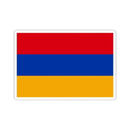 Flag of Armenia 1918-1922 (Armenia) STICKER Vinyl Kiss-Cut Decal 4 Inch White - The Sticker Space