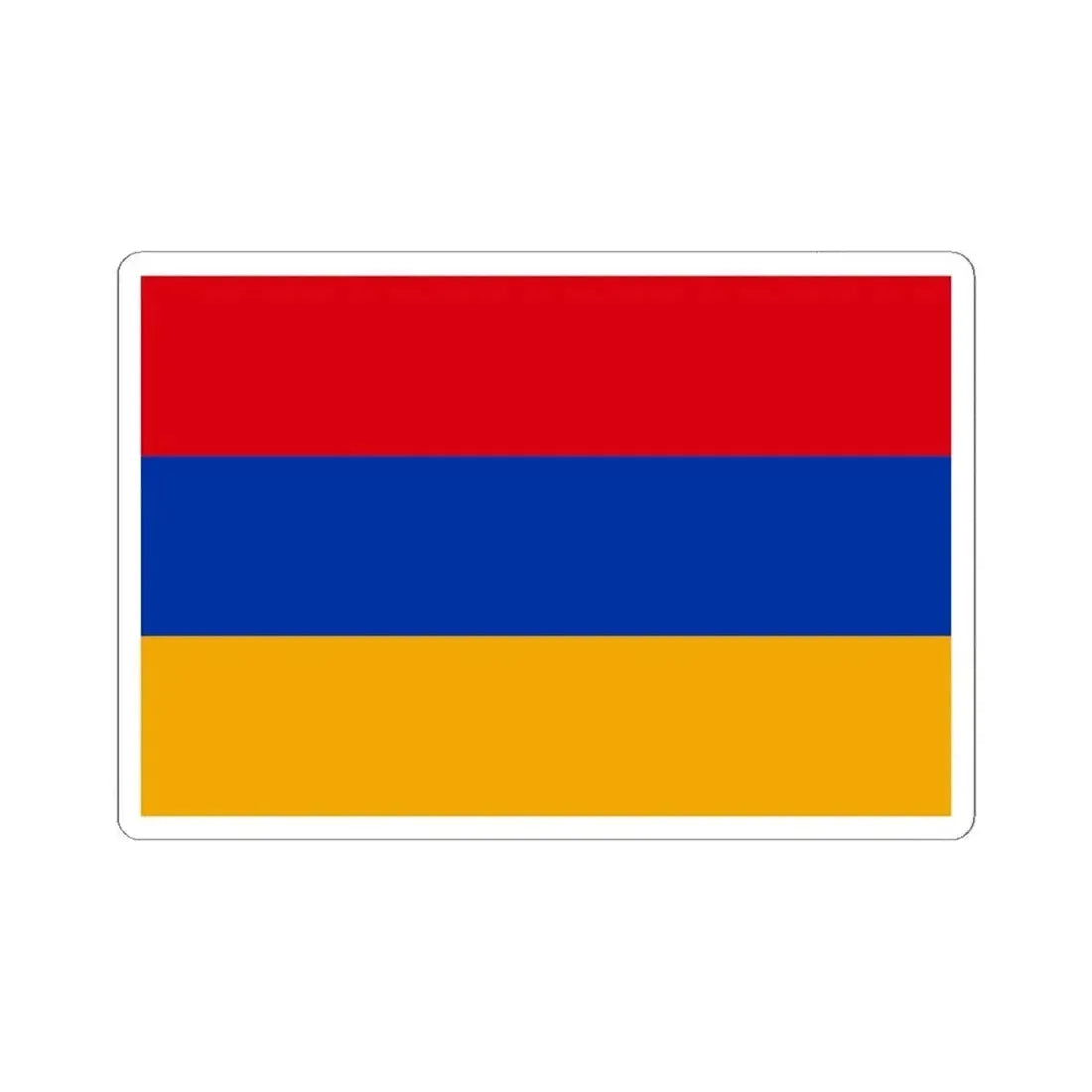 Flag of Armenia 1918-1922 (Armenia) STICKER Vinyl Kiss-Cut Decal 6 Inch White - The Sticker Space