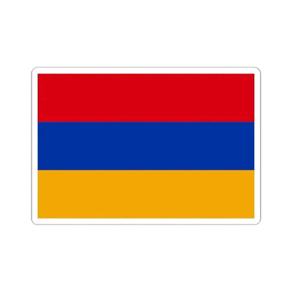 Flag of Armenia 3-2 (Armenia) STICKER Vinyl Kiss-Cut Decal 2 Inch White - The Sticker Space