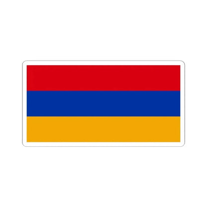 Flag of Armenia (Armenia) STICKER Vinyl Kiss-Cut Decal 2 Inch White - The Sticker Space
