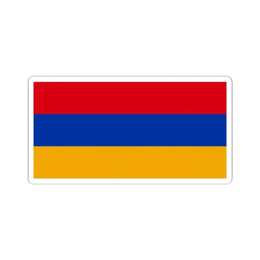Flag of Armenia (Armenia) STICKER Vinyl Kiss-Cut Decal 2 Inch White - The Sticker Space