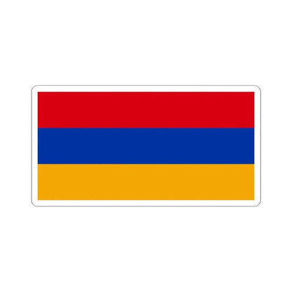 Flag of Armenia (Armenia) STICKER Vinyl Kiss-Cut Decal 3 Inch White - The Sticker Space