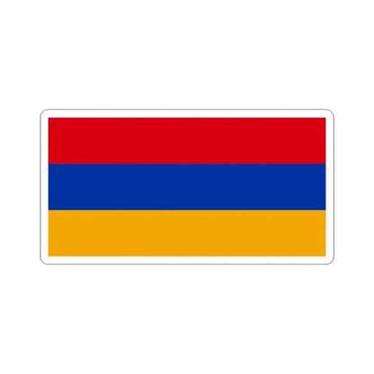 Flag of Armenia (Armenia) STICKER Vinyl Kiss-Cut Decal 6 Inch White - The Sticker Space