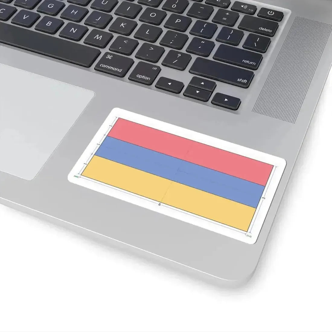 Flag of Armenia construction sheet (Armenia) STICKER Vinyl Kiss-Cut Decal - The Sticker Space
