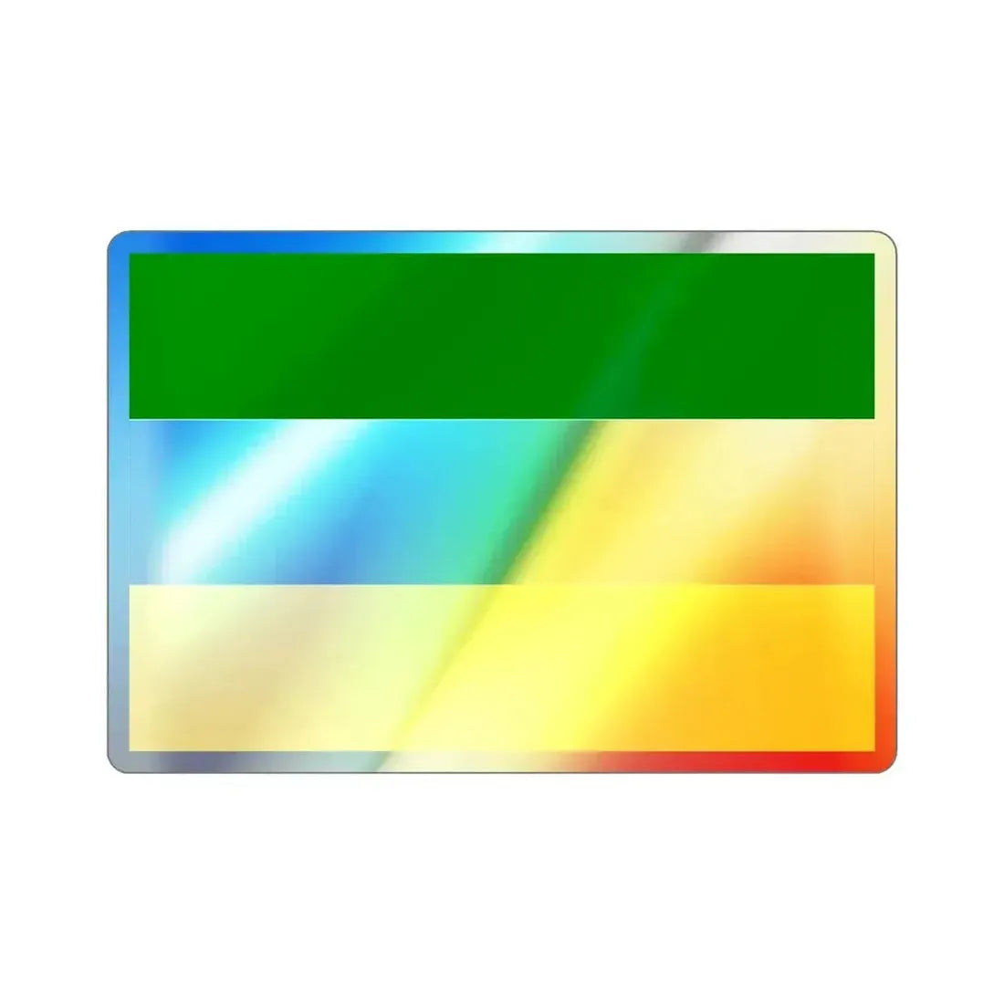 Flag of Armenia Quindío Colombia Holographic STICKER Die-Cut Vinyl Decal 5 Inch - The Sticker Space
