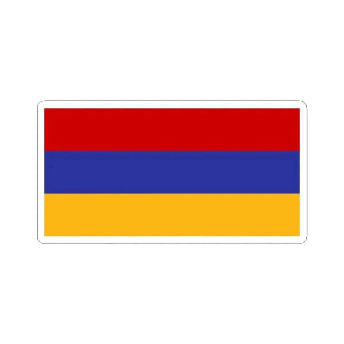 Flag of Armenia Soviet colors (Armenia) STICKER Vinyl Kiss-Cut Decal 2 Inch White - The Sticker Space