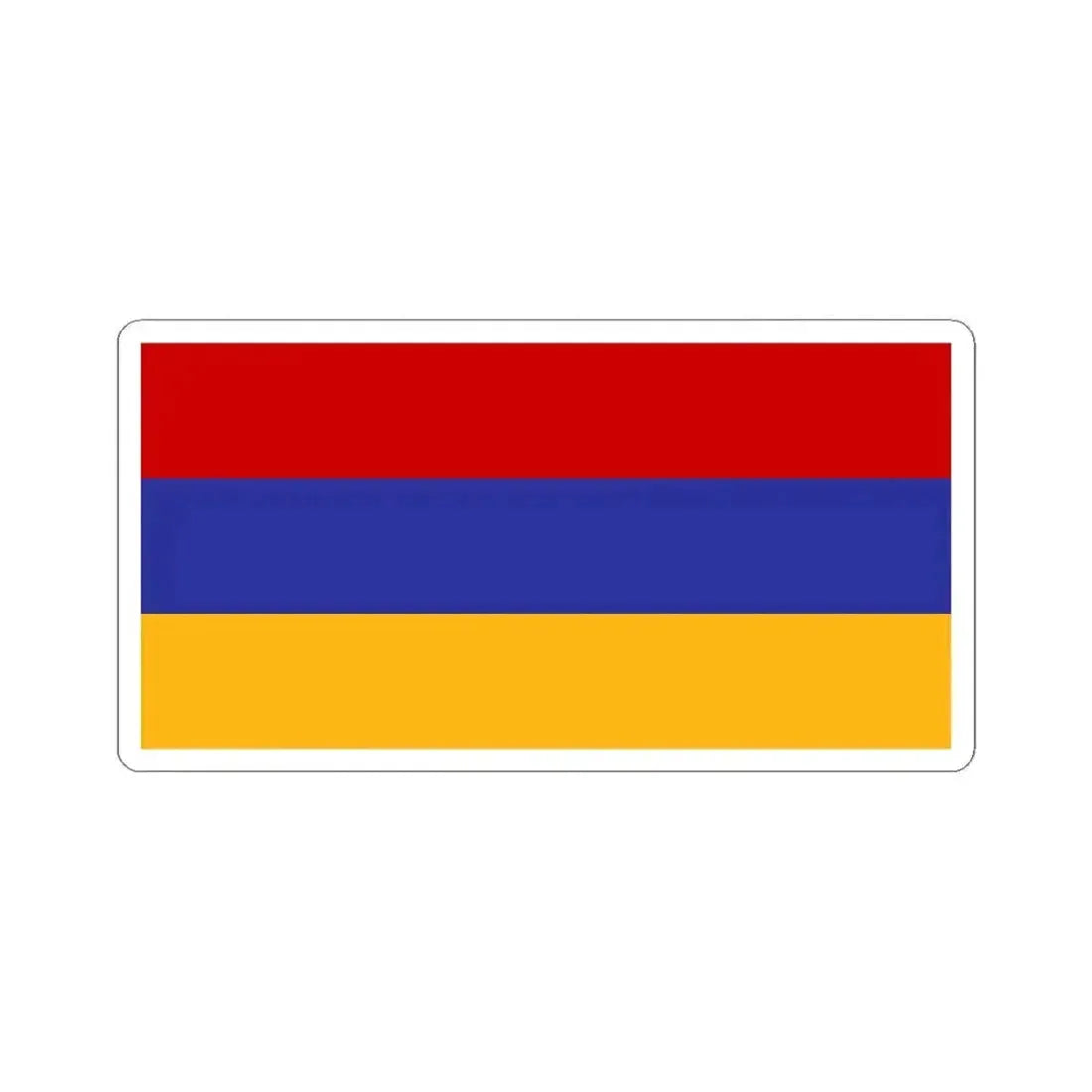 Flag of Armenia Soviet colors (Armenia) STICKER Vinyl Kiss-Cut Decal 3 Inch White - The Sticker Space
