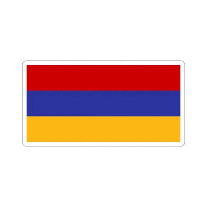 Flag of Armenia Soviet colors (Armenia) STICKER Vinyl Kiss-Cut Decal 4 Inch White - The Sticker Space