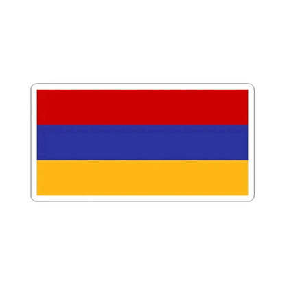 Flag of Armenia Soviet colors (Armenia) STICKER Vinyl Kiss-Cut Decal 6 Inch White - The Sticker Space