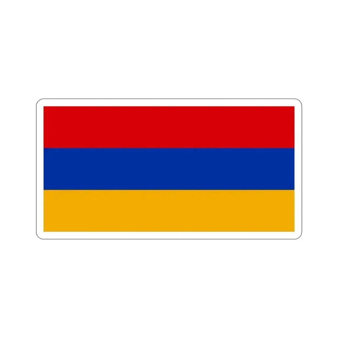 Flag of Armenia STICKER Vinyl Die-Cut Decal 3 Inch - The Sticker Space