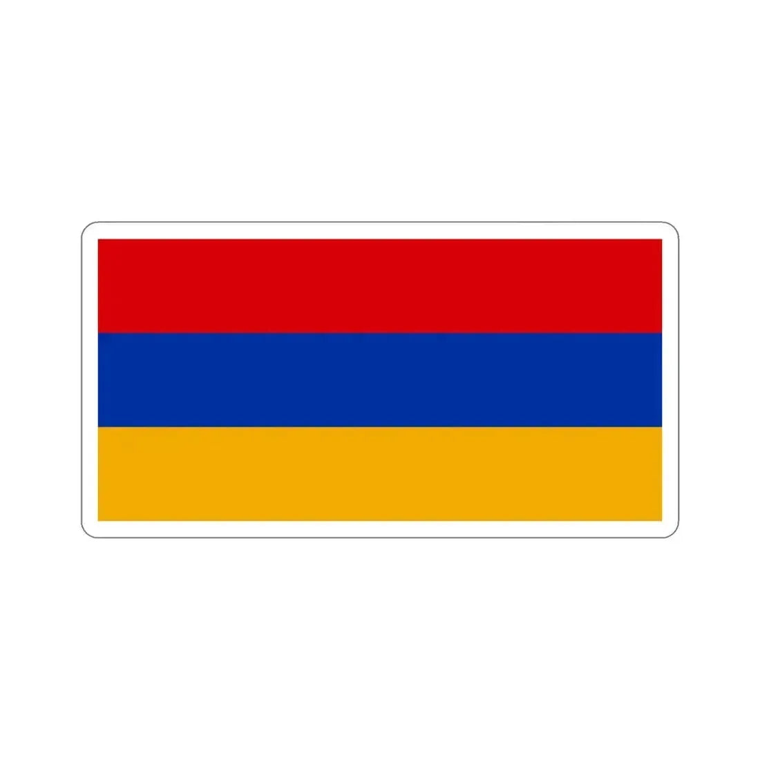 Flag of Armenia STICKER Vinyl Die-Cut Decal 3 Inch - The Sticker Space