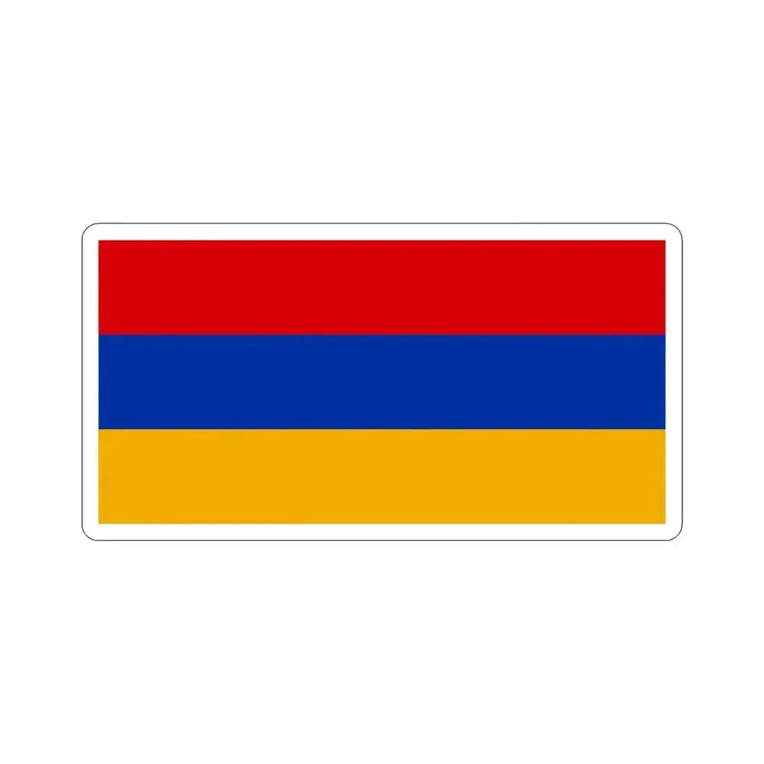 Flag of Armenia STICKER Vinyl Die-Cut Decal 4 Inch - The Sticker Space
