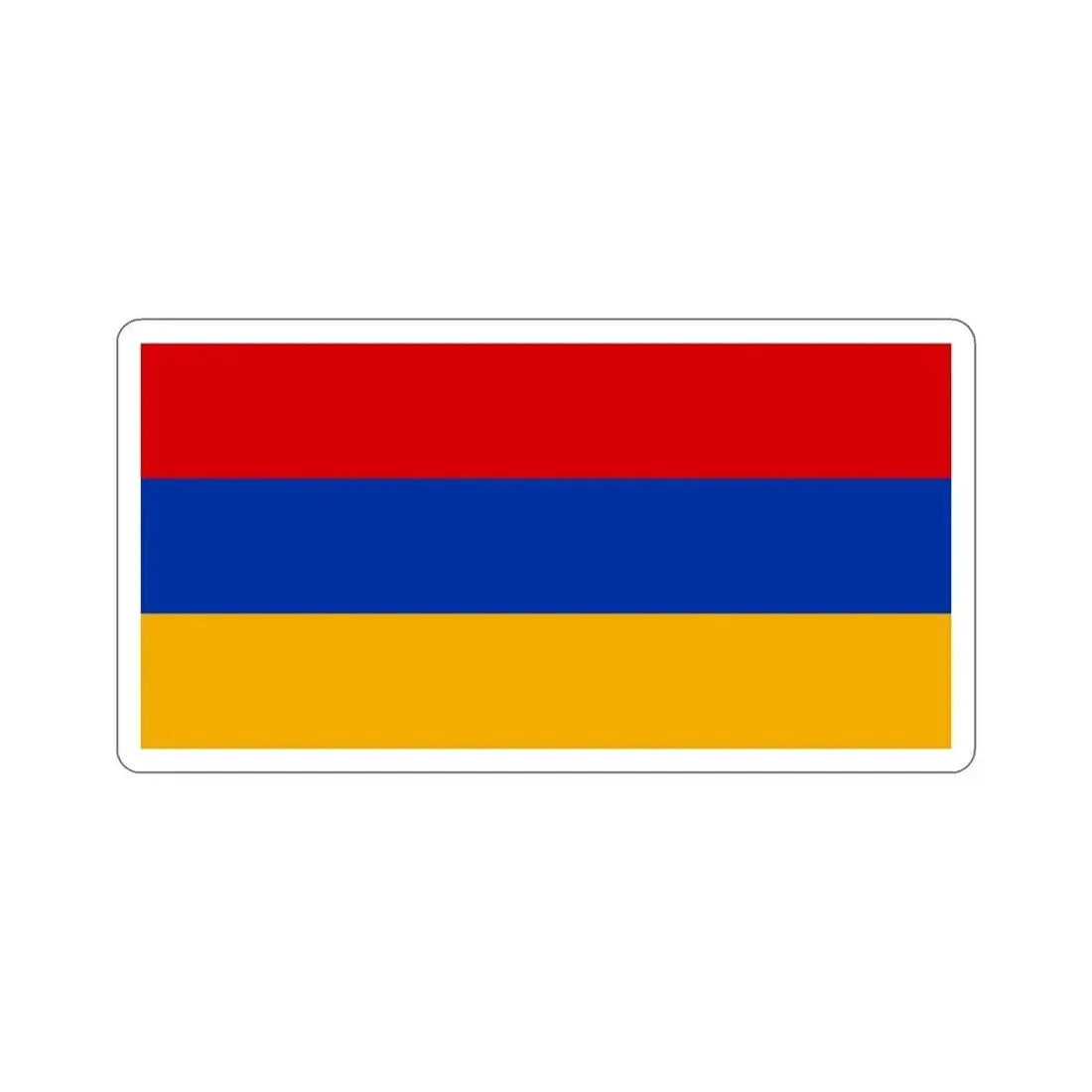 Flag of Armenia STICKER Vinyl Die-Cut Decal 5 Inch - The Sticker Space