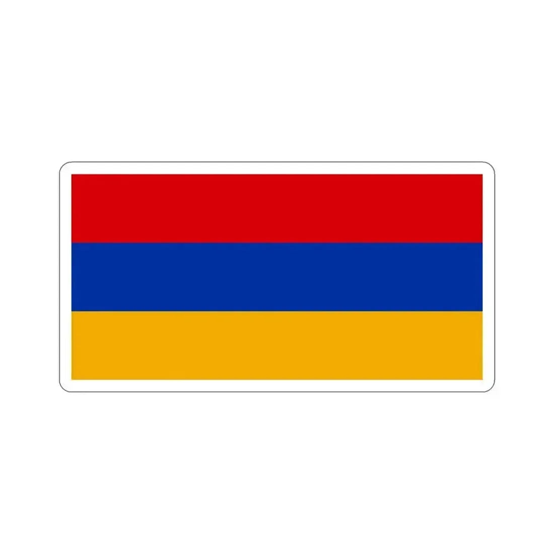 Flag of Armenia STICKER Vinyl Die-Cut Decal 6 Inch - The Sticker Space