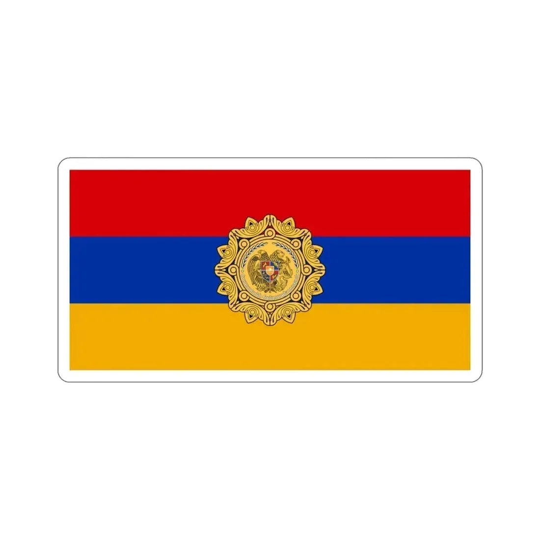 Flag of Armenia v2 STICKER Vinyl Die-Cut Decal 3 Inch - The Sticker Space