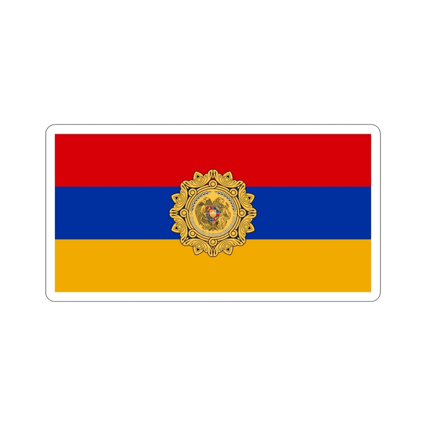 Flag of Armenia v2 STICKER Vinyl Die-Cut Decal-3 Inch-The Sticker Space