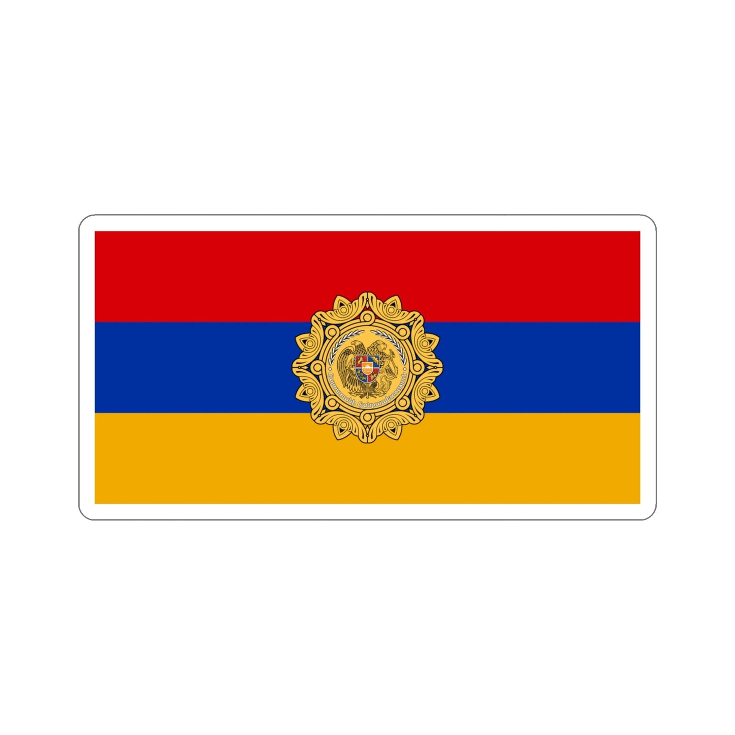 Flag of Armenia v2 STICKER Vinyl Die-Cut Decal-4 Inch-The Sticker Space