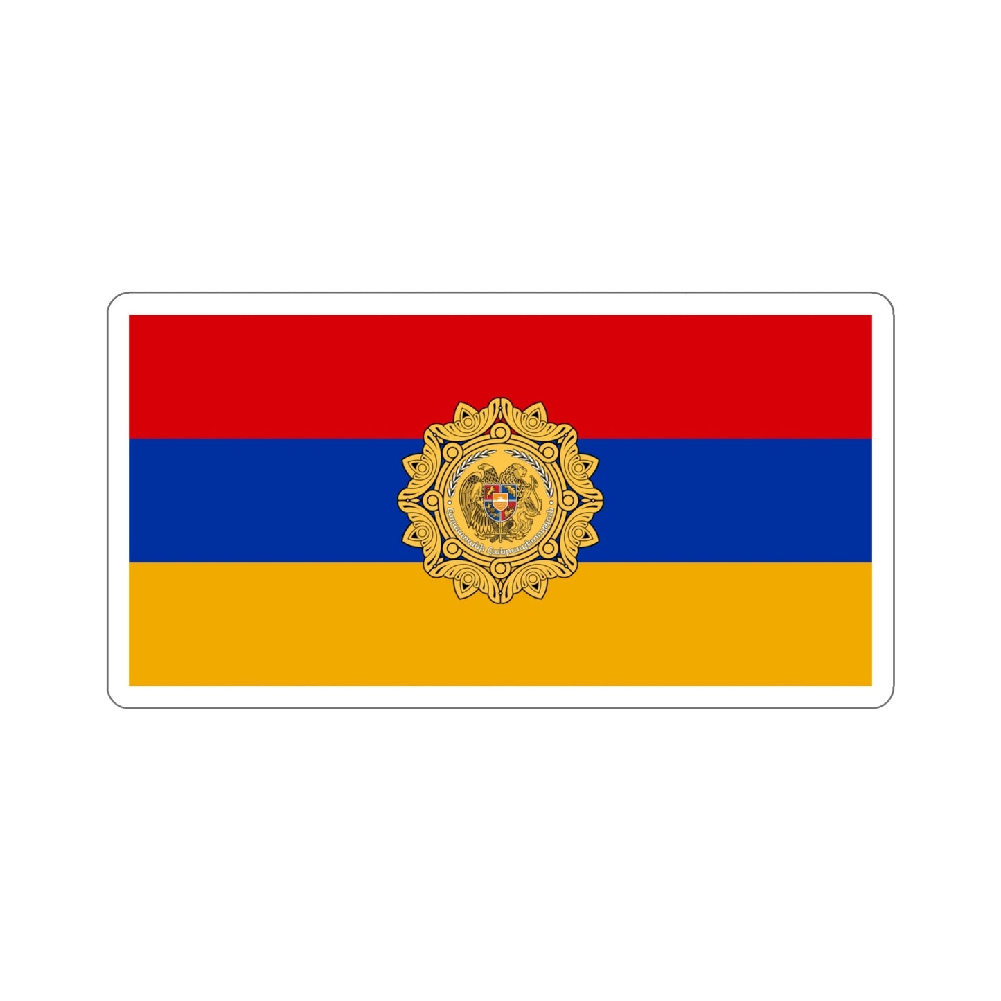 Flag of Armenia v2 STICKER Vinyl Die-Cut Decal-5 Inch-The Sticker Space