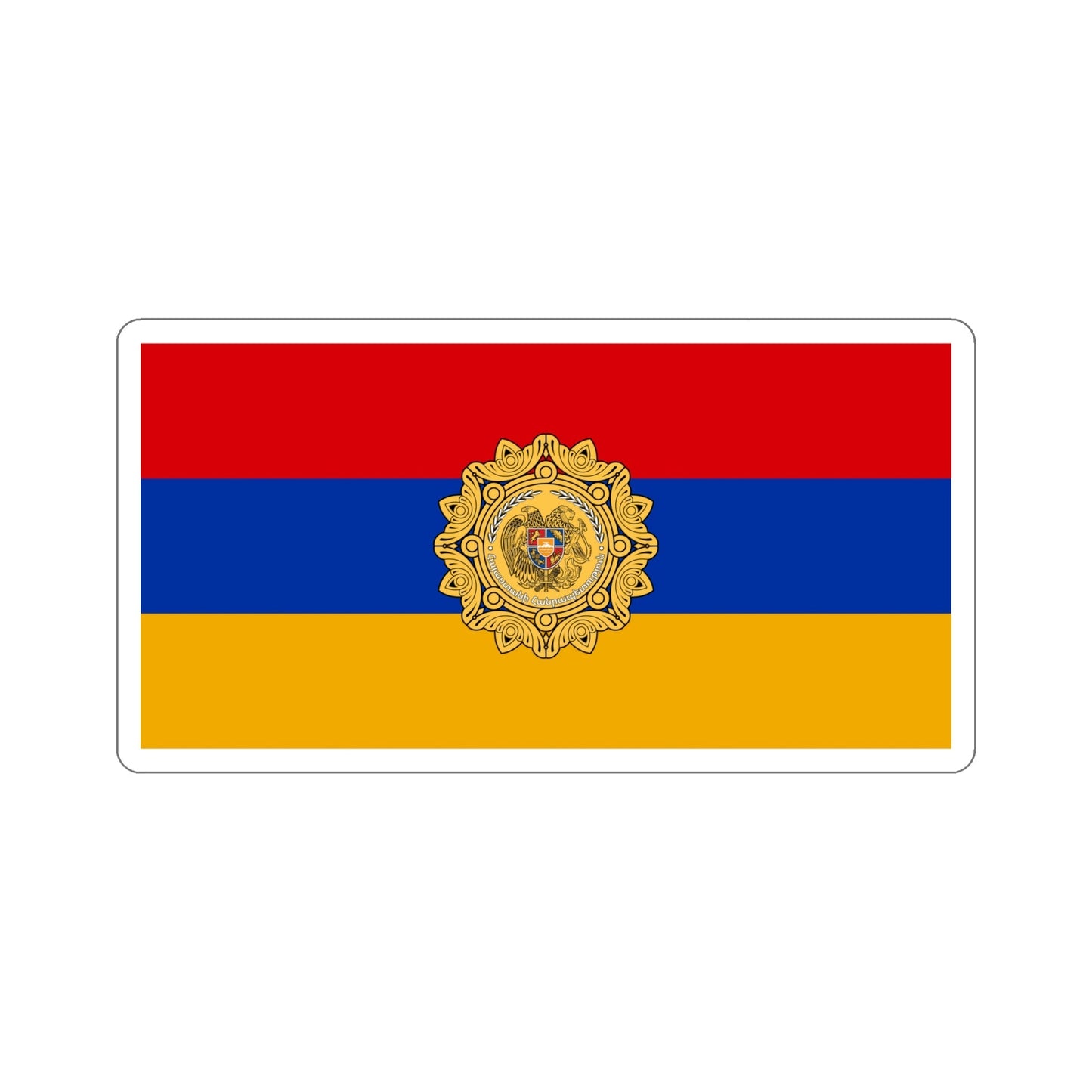 Flag of Armenia v2 STICKER Vinyl Die-Cut Decal-6 Inch-The Sticker Space