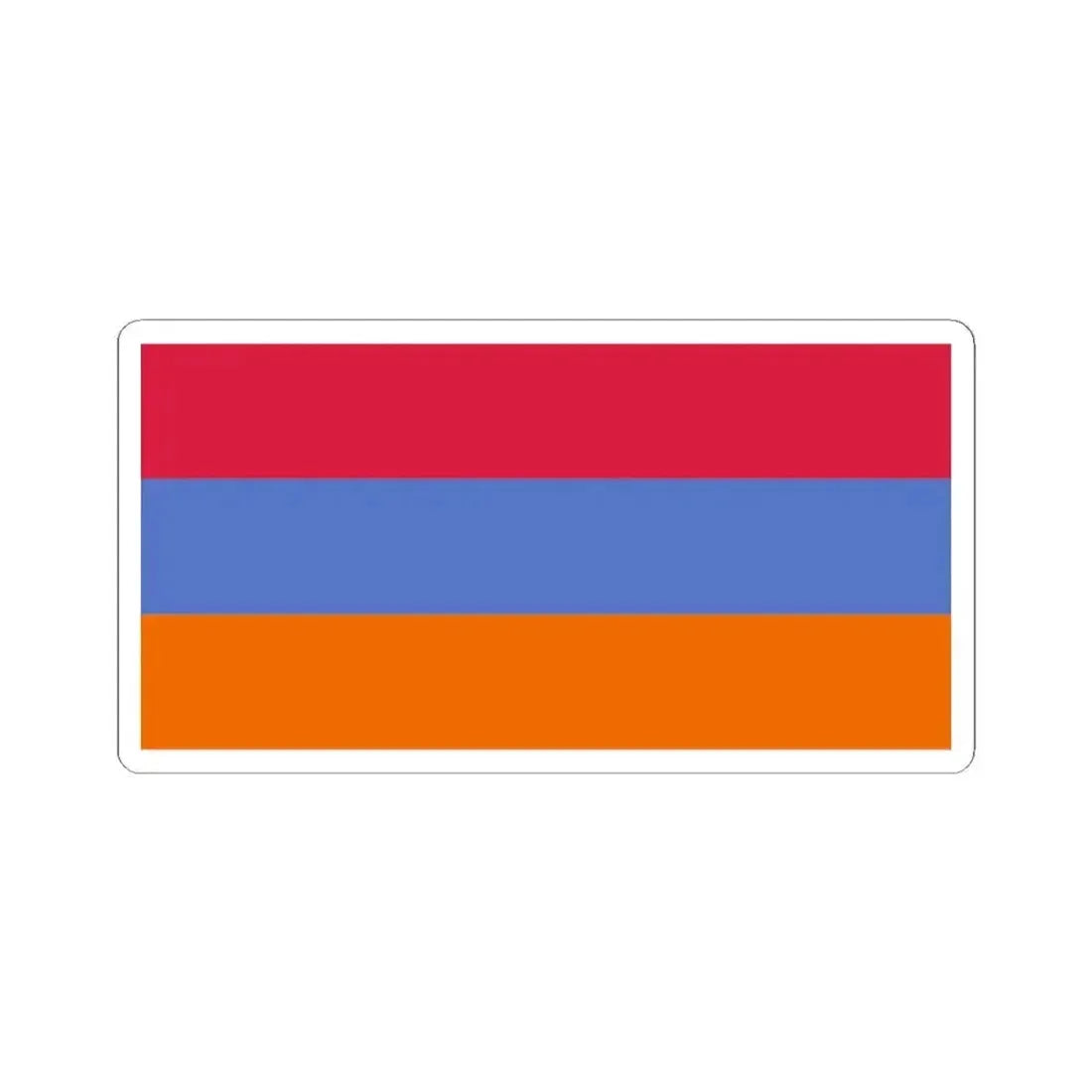 Flag of Armenia variant (Armenia) STICKER Vinyl Kiss-Cut Decal 2 Inch White - The Sticker Space
