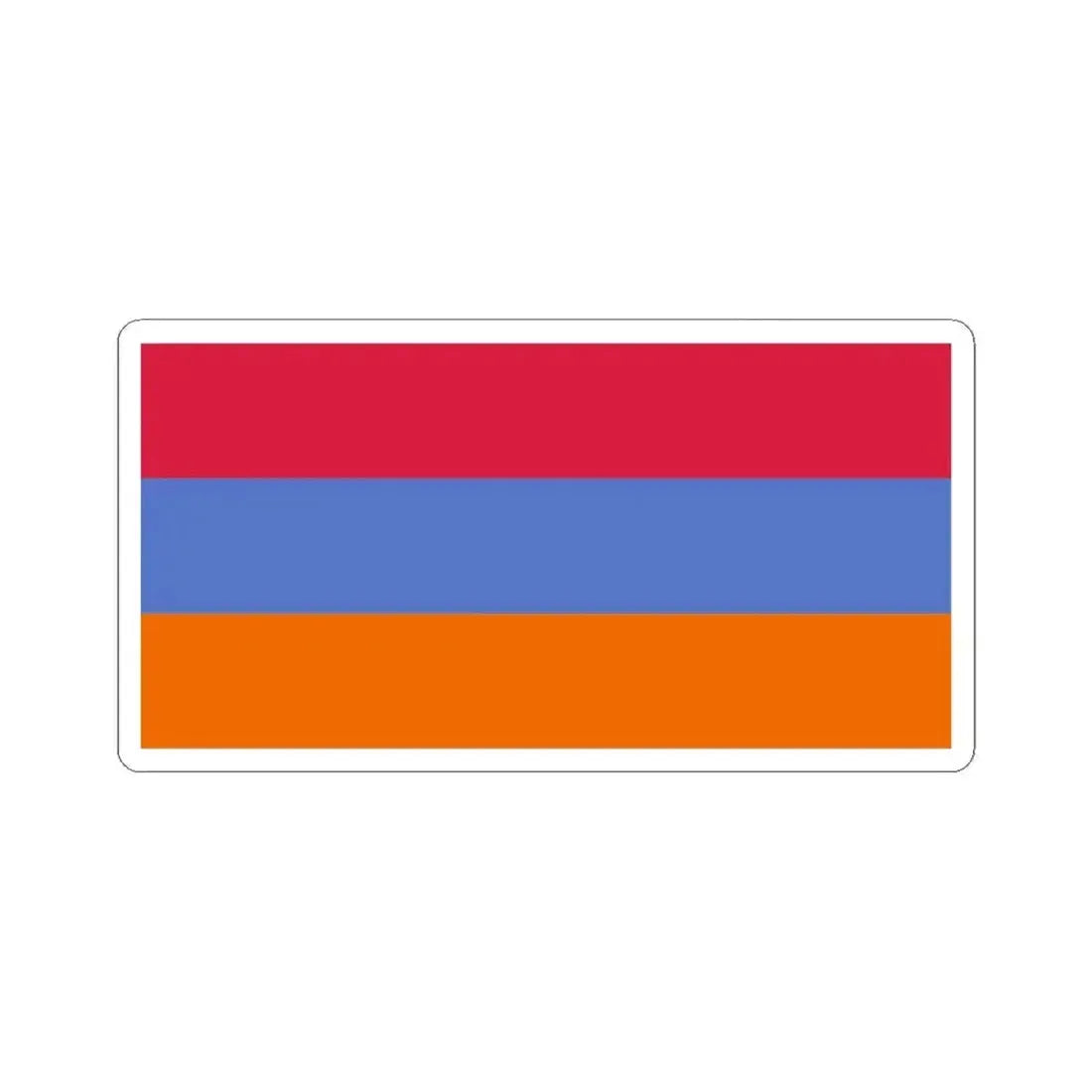 Flag of Armenia variant (Armenia) STICKER Vinyl Kiss-Cut Decal 3 Inch White - The Sticker Space