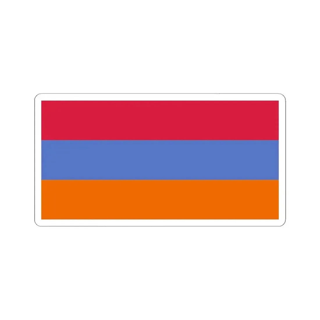 Flag of Armenia variant (Armenia) STICKER Vinyl Kiss-Cut Decal 4 Inch White - The Sticker Space