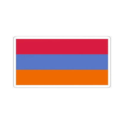 Flag of Armenia variant (Armenia) STICKER Vinyl Kiss-Cut Decal 4 Inch White - The Sticker Space