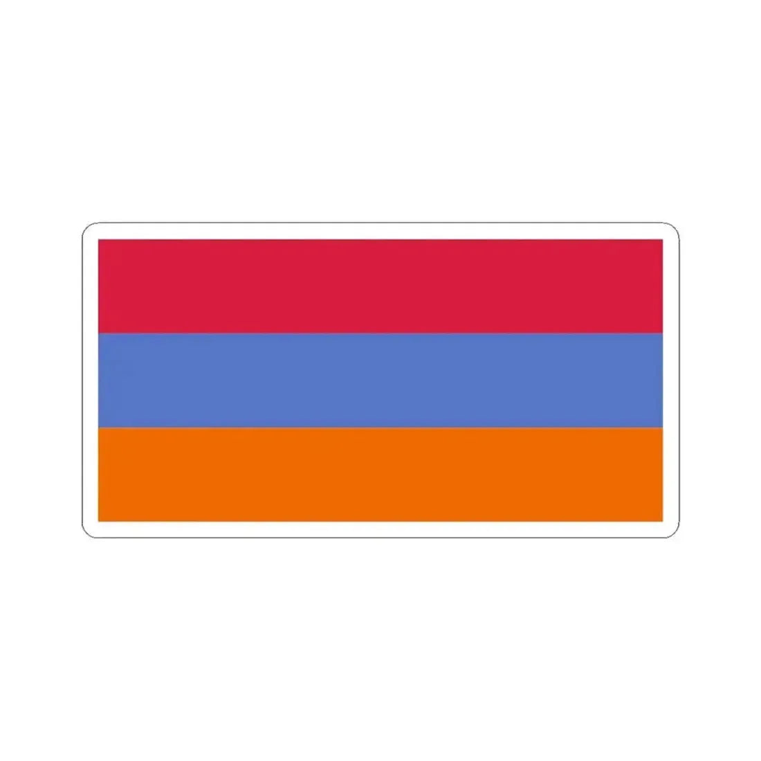 Flag of Armenia variant (Armenia) STICKER Vinyl Kiss-Cut Decal 6 Inch White - The Sticker Space