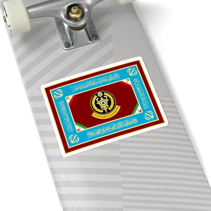 Flag of Army Medical Sciences University of Islamic Republic of Iran (Iran) STICKER Vinyl Kiss-Cut Decal - The Sticker Space