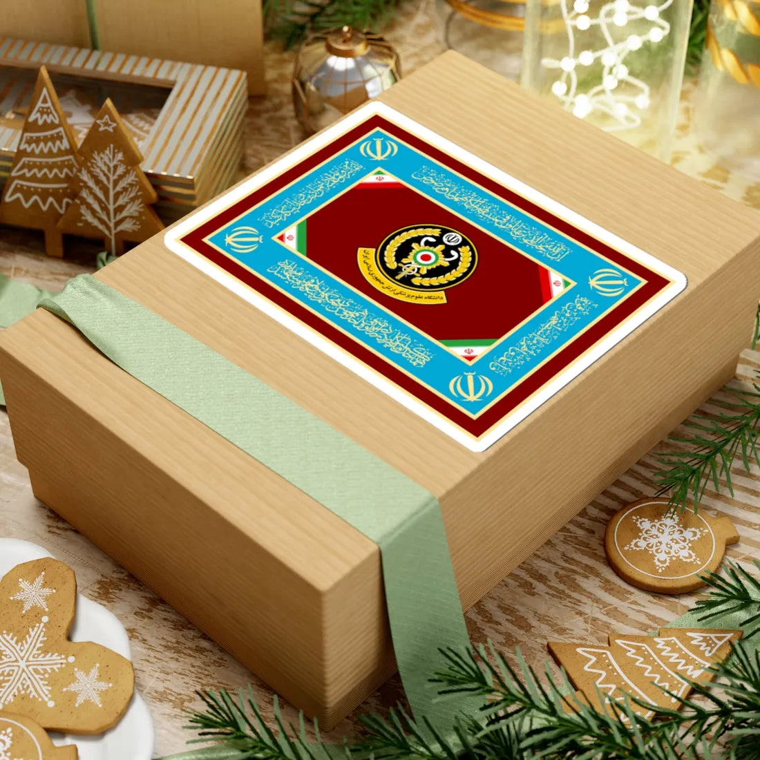 Flag of Army Medical Sciences University of Islamic Republic of Iran (Iran) STICKER Vinyl Kiss-Cut Decal - The Sticker Space