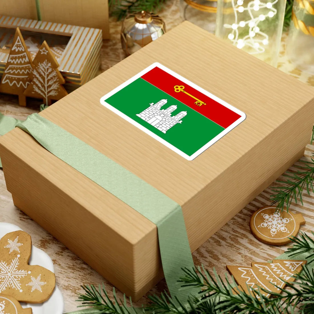 Flag of Armyansk (Ukraine) STICKER Vinyl Kiss-Cut Decal - The Sticker Space