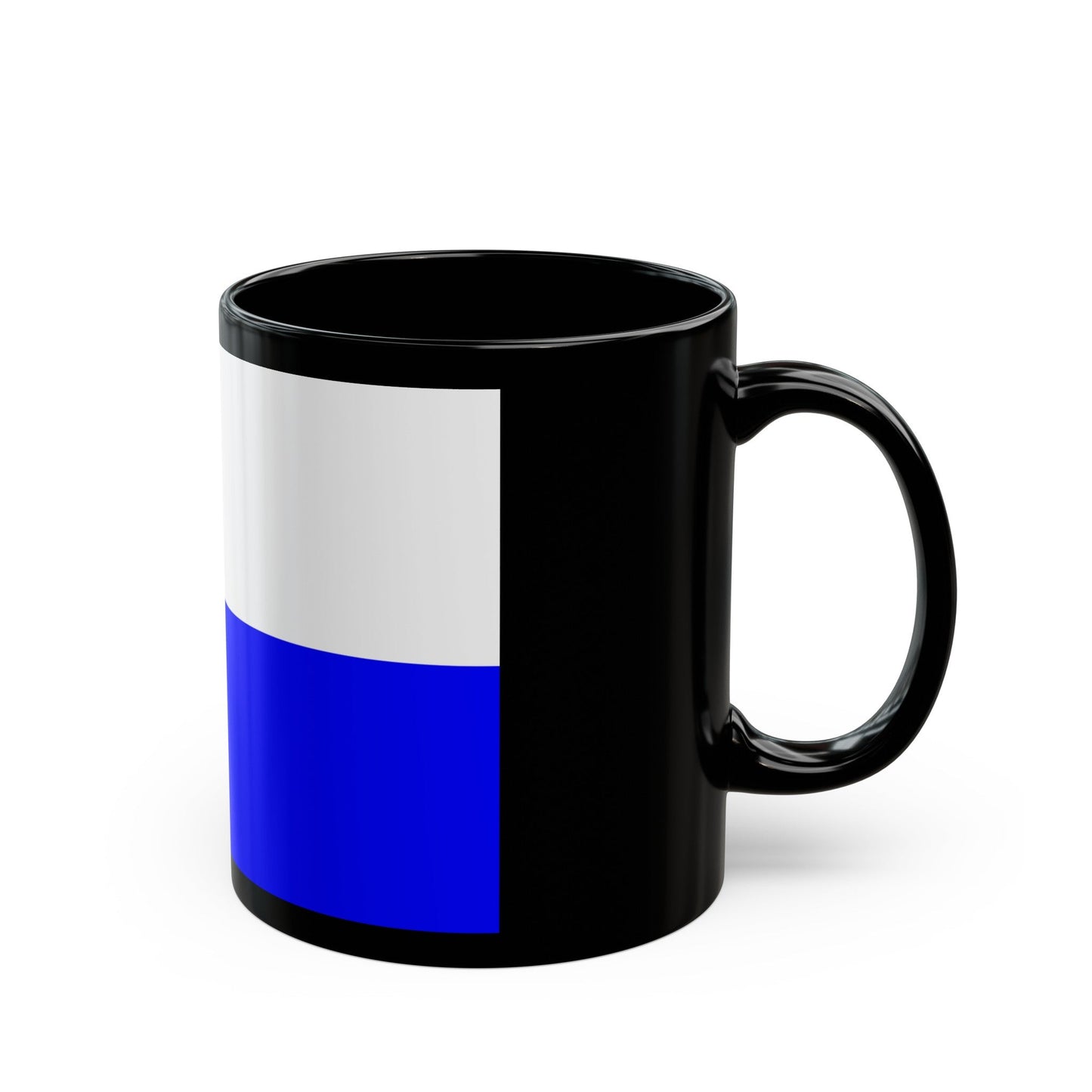 Flag of Arnhem the capital city of the largest province of Gelderland Netherlands - Black Coffee Mug-The Sticker Space