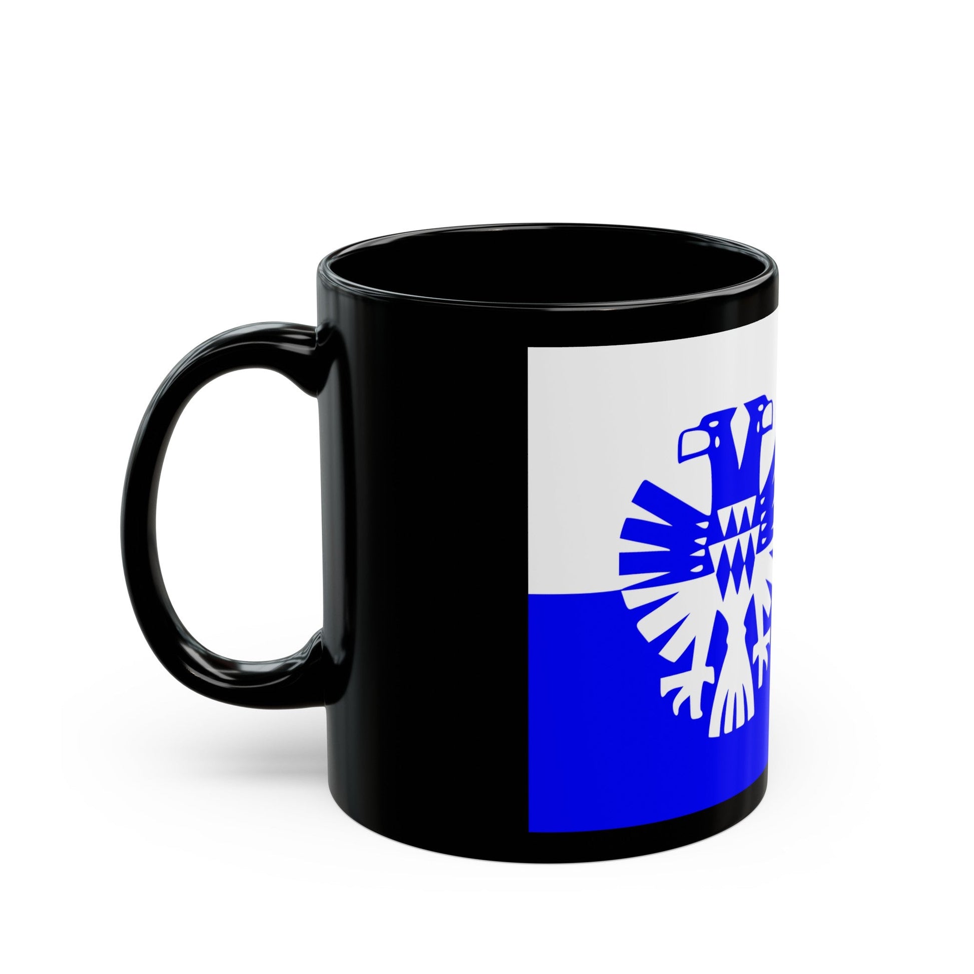 Flag of Arnhem the capital city of the largest province of Gelderland Netherlands - Black Coffee Mug-The Sticker Space