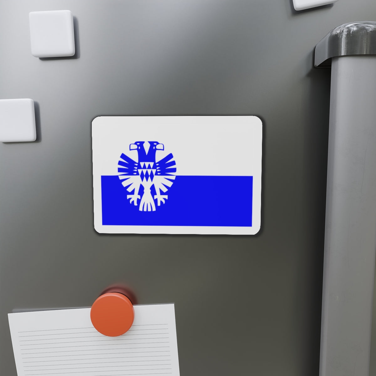 Flag of Arnhem the capital city of the largest province of Gelderland Netherlands - Die-Cut Magnet-The Sticker Space